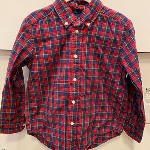 Ralph Lauren Boy’s Button Down Plaid Shirt, Size 5. Used, like new.